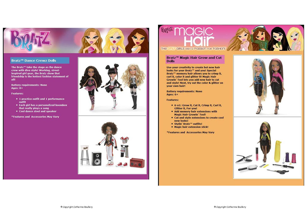 Bratz Catalogues